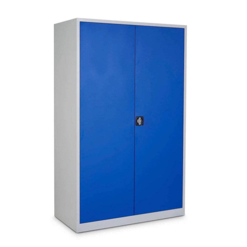HEMMDAL Armoire d'atelier HW-XBT, serrure à cylindre de sécurité, HxlxP 1 950 x 1 200 x 600 mm, gris clair / bleu gentiane Illustration du produit: HEMMDAL Armoire d'atelier HW-XBT, serrure à cylindre de sécurité, HxlxP 1 950 x 1 200 x 600 mm, gris clair / bleu gentiane