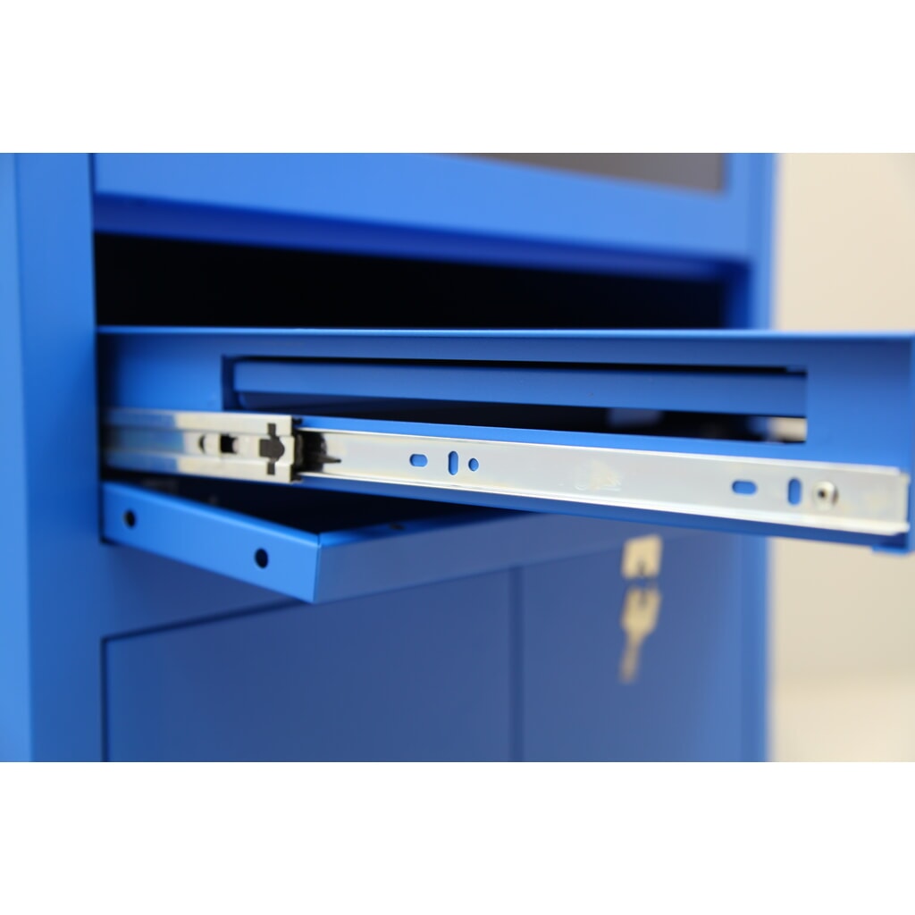 HEMMDAL Armoire informatique mobile HCS-1, HxlxP 1 750 x 650 x 550 mm, bleu gentiane N° de l'image du produit 4 : HEMMDAL Armoire informatique mobile HCS-1, HxlxP 1 750 x 650 x 550 mm, bleu gentiane