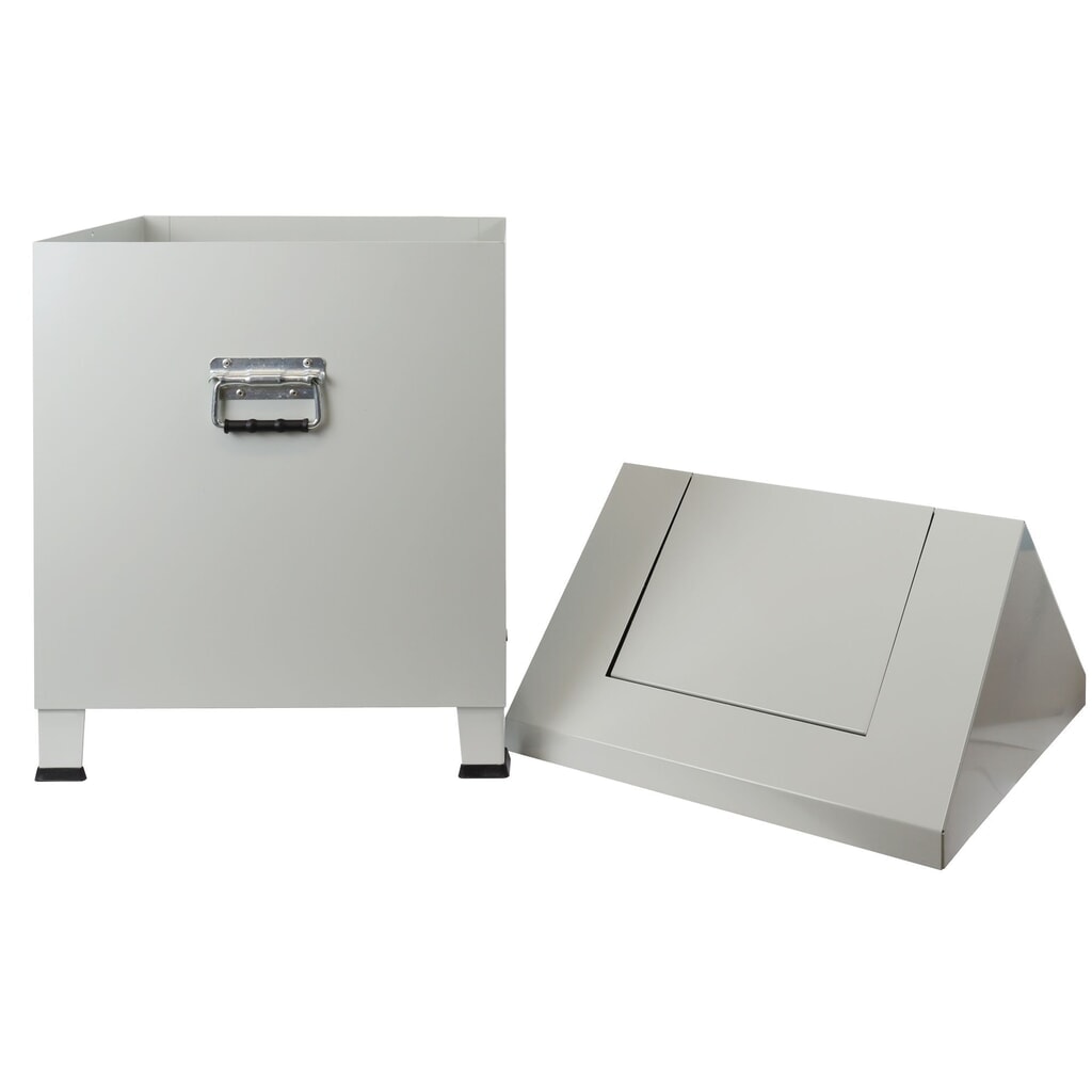 HEMMDAL Caisse à bourre de laine, HxlxP 680 x 400 x 400 mm, gris clair N° de l'image du produit 3 : HEMMDAL Caisse à bourre de laine, HxlxP 680 x 400 x 400 mm, gris clair