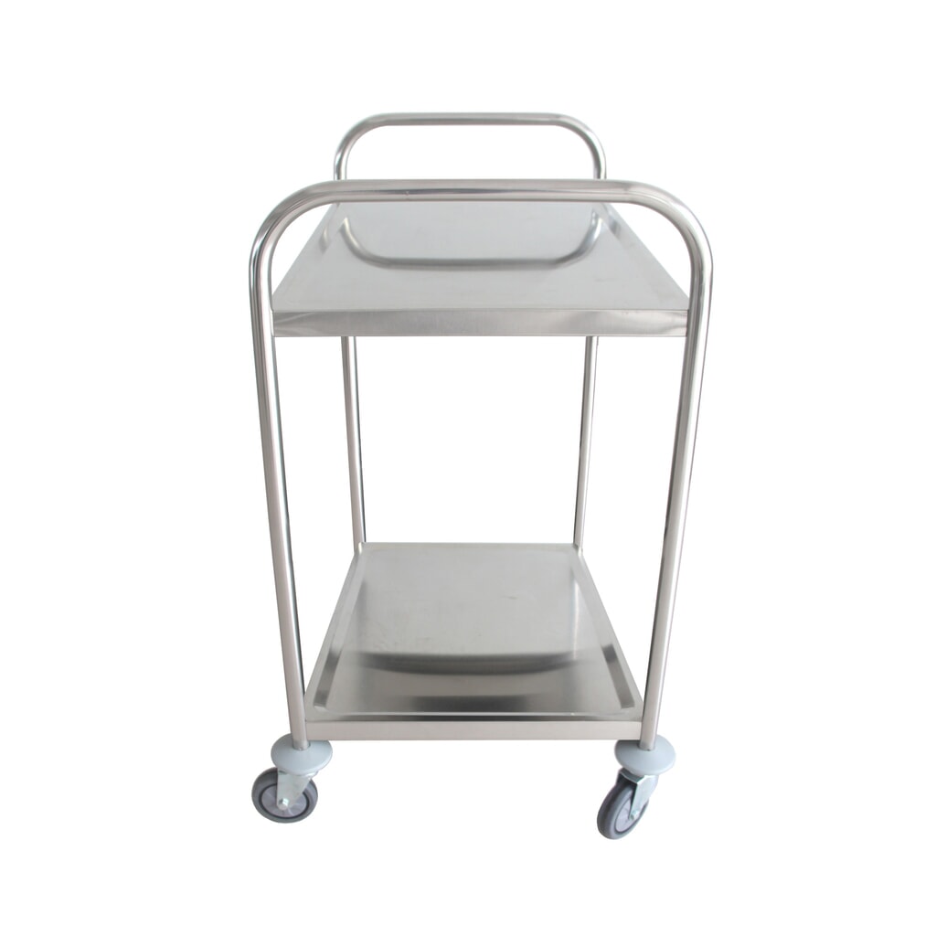 Chariot de service en acier inoxydable HEMMDAL, 2 niveaux N° de l'image du produit 3 : Chariot de service en acier inoxydable HEMMDAL, 2 niveaux