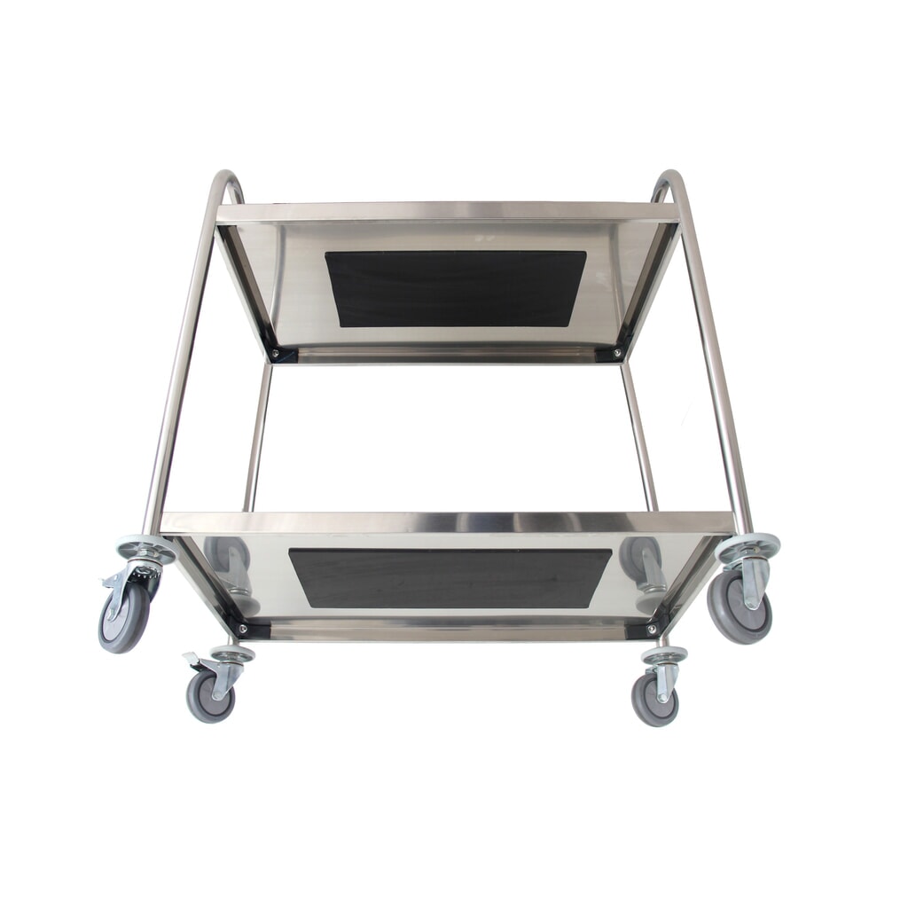 Chariot de service en acier inoxydable HEMMDAL, 2 niveaux N° de l'image du produit 7 : Chariot de service en acier inoxydable HEMMDAL, 2 niveaux