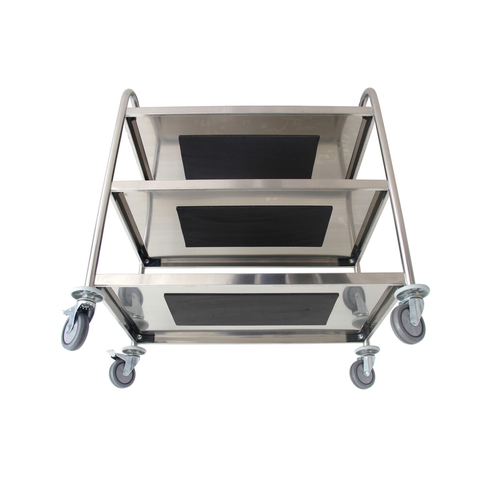 N° de l'image du produit 5 : Chariot de service en acier inoxydable HEMMDAL, 3 niveaux