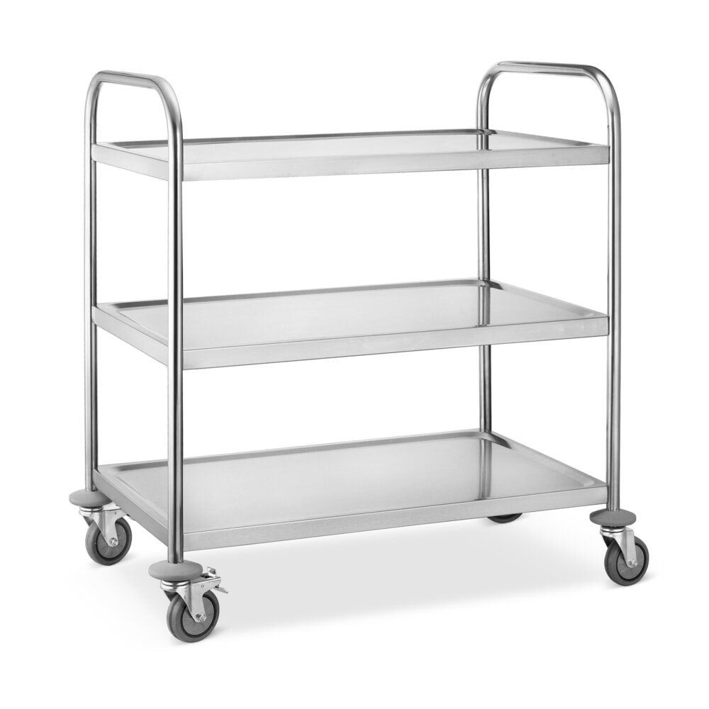 N° de l'image du produit 1 : Chariot de service en acier inoxydable HEMMDAL, 3 niveaux