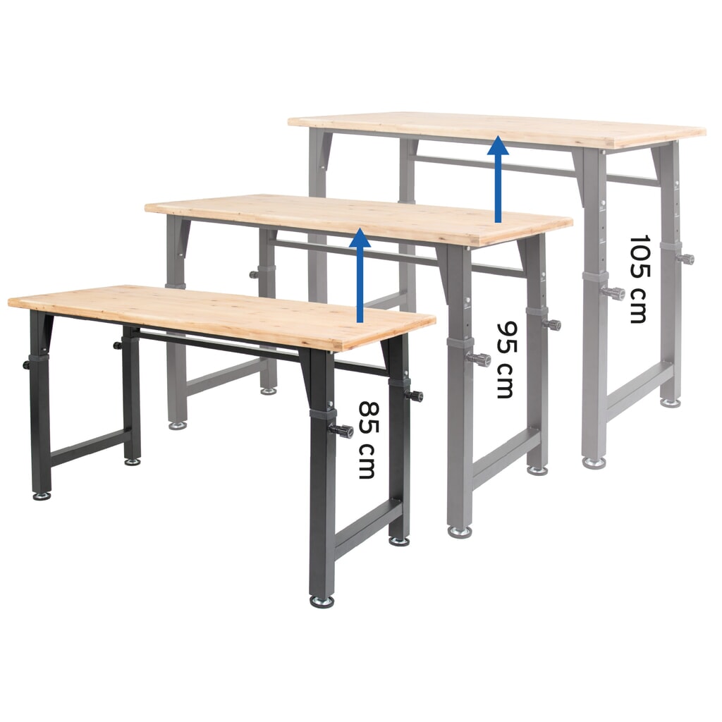 N° de l'image du produit 2 : HEMMDAL Établi, réglable en hauteur, capacité de charge 200 kg