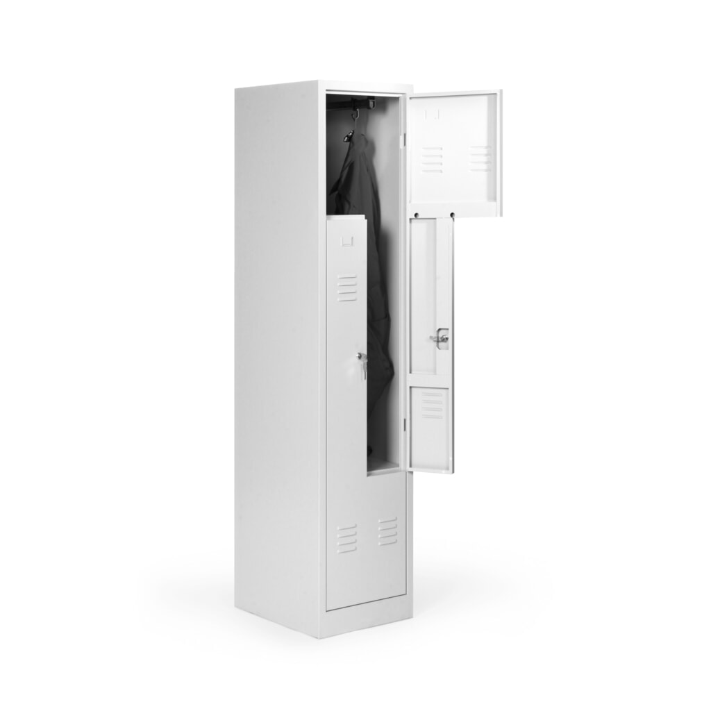 HEMMDAL Penderie en Z avec 2 compartiments HxlxP 1 800 x 415 x 500 mm Illustration du produit: HEMMDAL Penderie en Z avec 2 compartiments HxlxP 1 800 x 415 x 500 mm