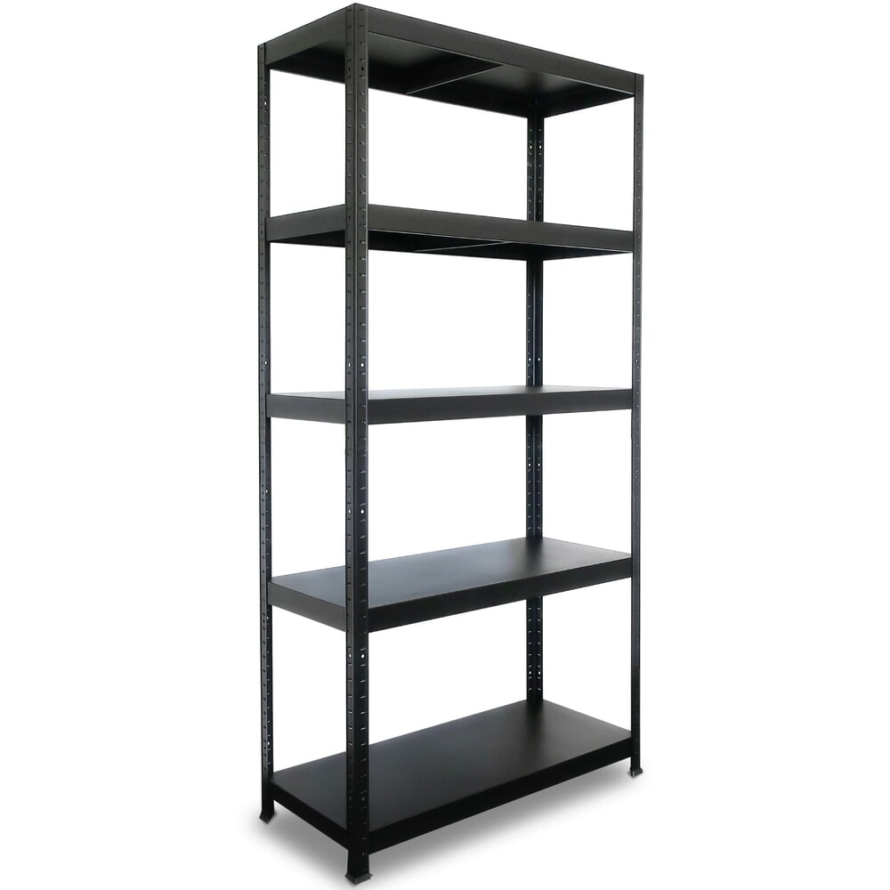 Illustration du produit: HEMMDAL Rayonnage enfichable métallique, charge par tablette 130 kg, HxlxP 1 800 x 900 x 400 mm noir