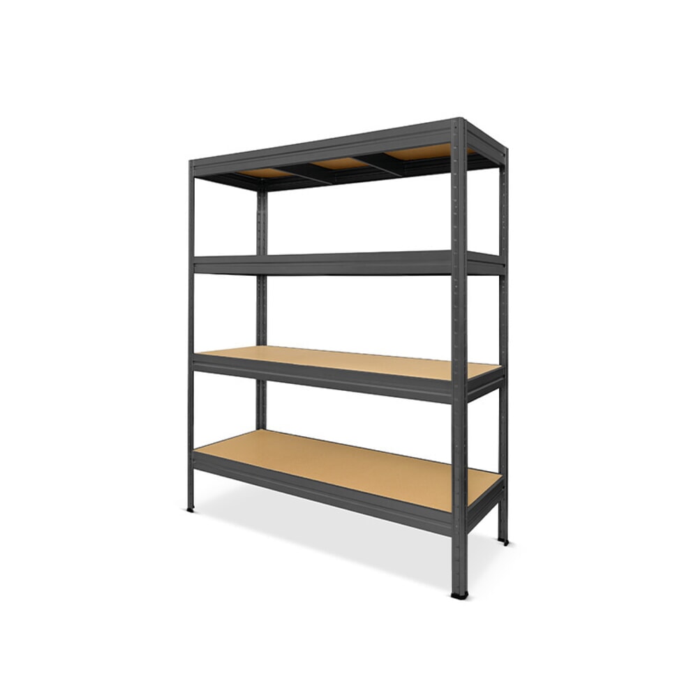 Illustration du produit: HEMMDAL Rayonnage pour charges lourdes Type L, gris graphite – 177 x 160 x 60 cm – jusqu'à 2 400 kg