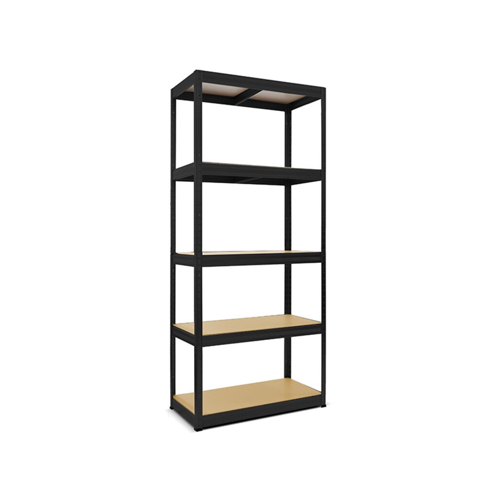 Illustration du produit: HEMMDAL Rayonnage pour charges lourdes Type S, noir – 180 x 90 x 45 cm – jusqu'à 750 kg