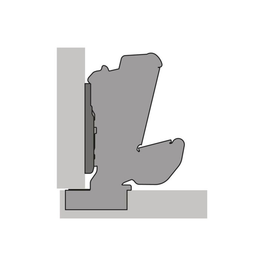 N° de l'image du produit 4 : HETTICH Weitwinkelscharnier Sensys 8657i, vorliegendSchnellmontage Fix, THS 55, vernickelt