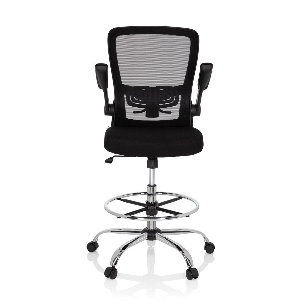 N° de l'image du produit 11 : hjh OFFICE Arbeitsstuhl / Arbeitshocker VENDO WORK Stoff/Netzstoff, schwarz