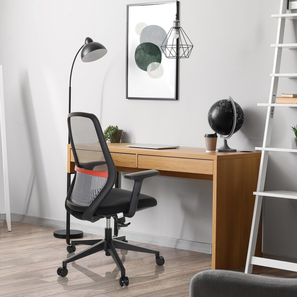 Chaise de bureau / chaise pivotante hjh OFFICE CARLOW I maille / tissu, noir N° de l'image du produit 5 : Chaise de bureau / chaise pivotante hjh OFFICE CARLOW I maille / tissu, noir