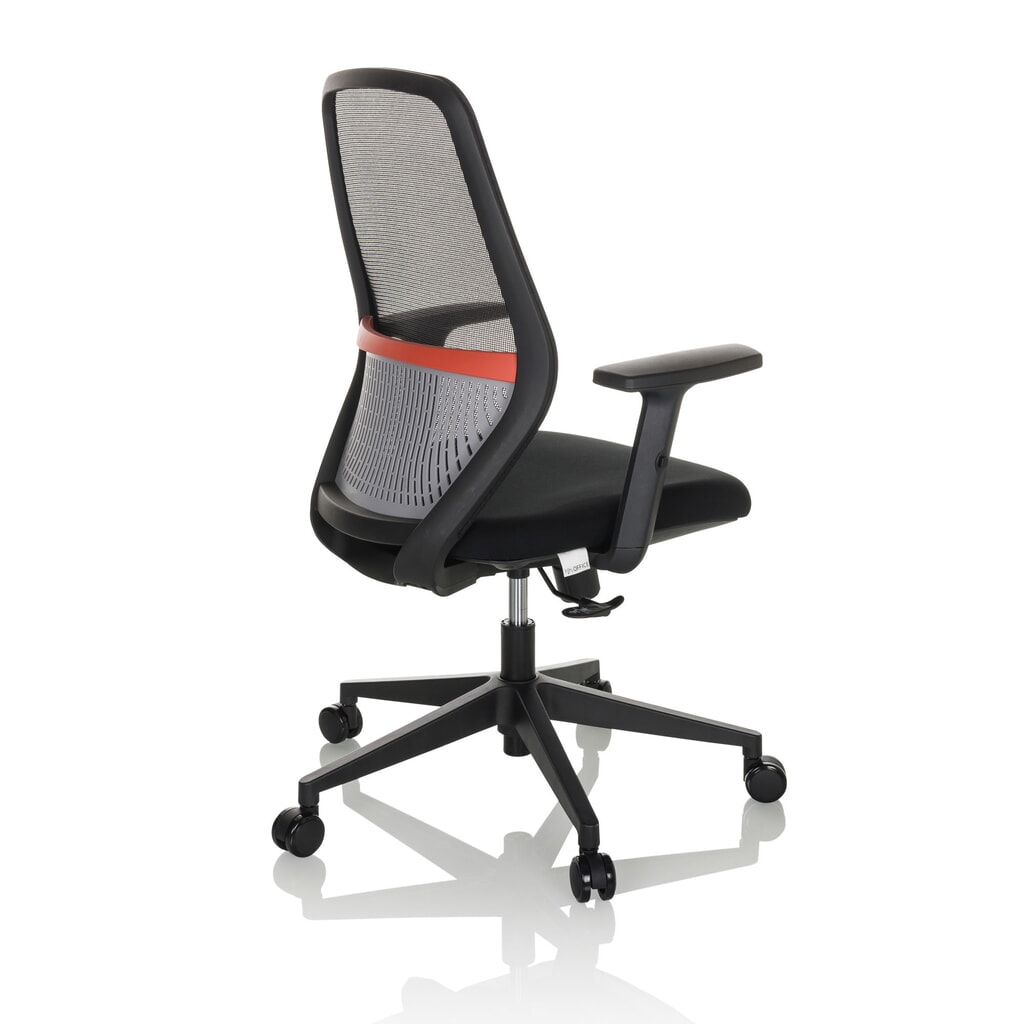 N° de l'image du produit 9 : Chaise de bureau / chaise pivotante hjh OFFICE CARLOW I maille / tissu, noir