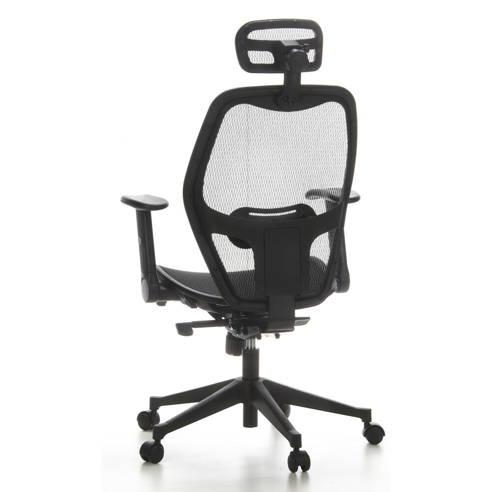 N° de l'image du produit 8 : Siège de bureau / fauteuil de direction hjh OFFICE AIR PORT maille, noir