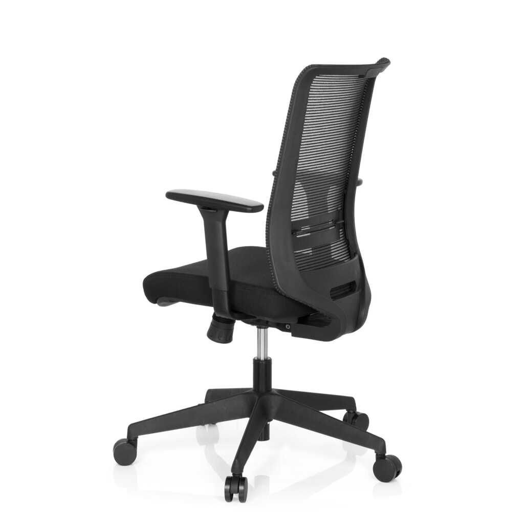 hjh OFFICE Bürostuhl / Drehstuhl CONISTON Stoff/Netzstoff, schwarz N° de l'image du produit 7 : hjh OFFICE Bürostuhl / Drehstuhl CONISTON Stoff/Netzstoff, schwarz