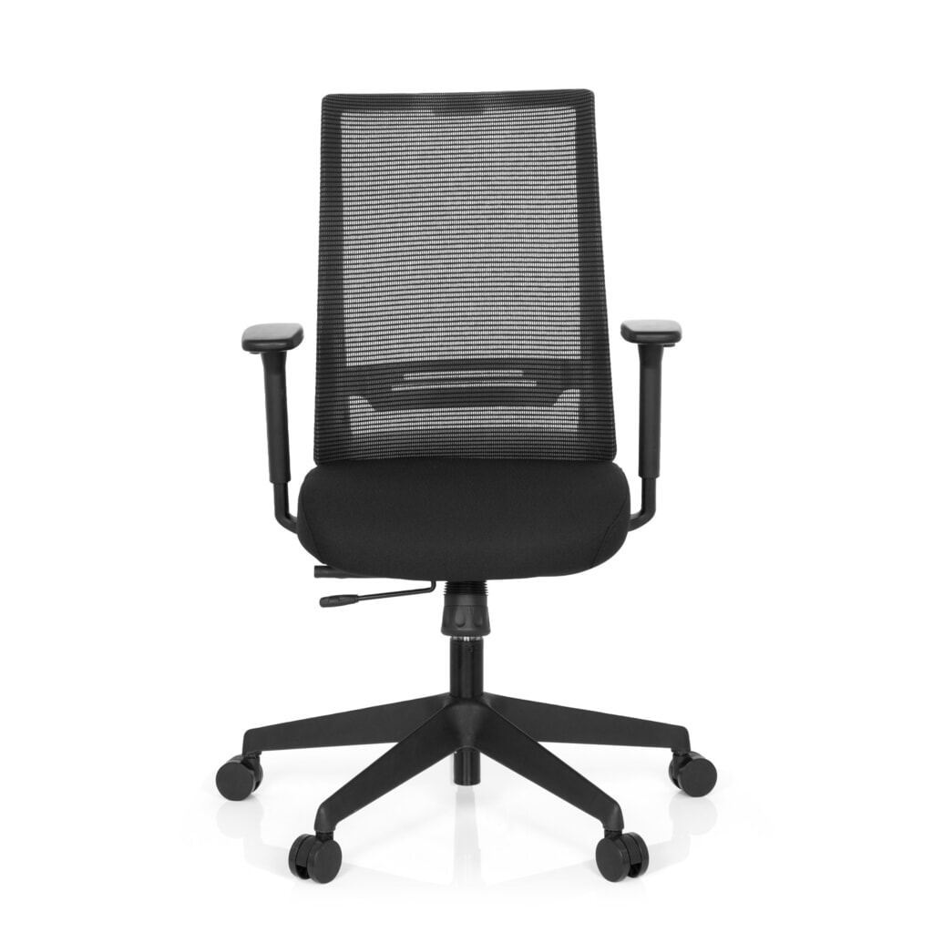 hjh OFFICE Bürostuhl / Drehstuhl CONISTON Stoff/Netzstoff, schwarz N° de l'image du produit 1 : hjh OFFICE Bürostuhl / Drehstuhl CONISTON Stoff/Netzstoff, schwarz