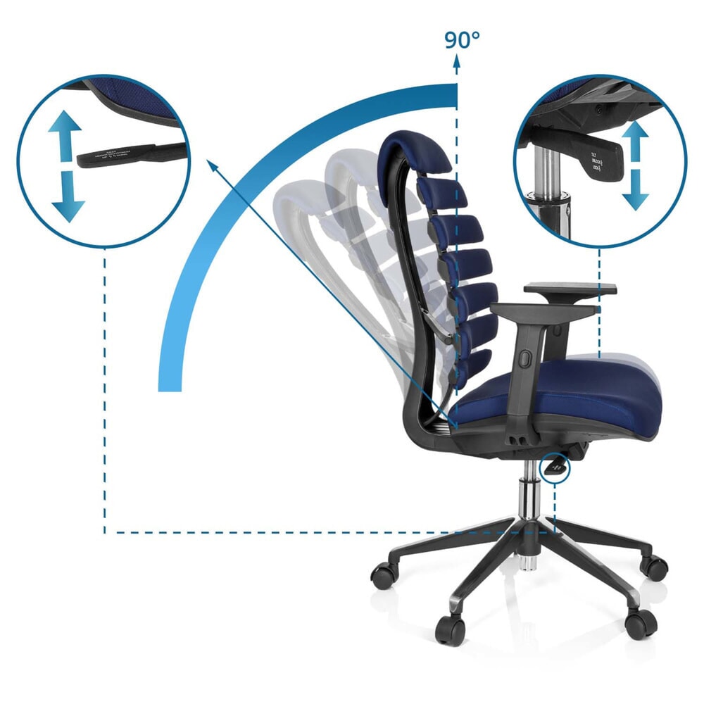N° de l'image du produit 12 : Siège de bureau / siège pivotant hjh OFFICE ERGO LINE II