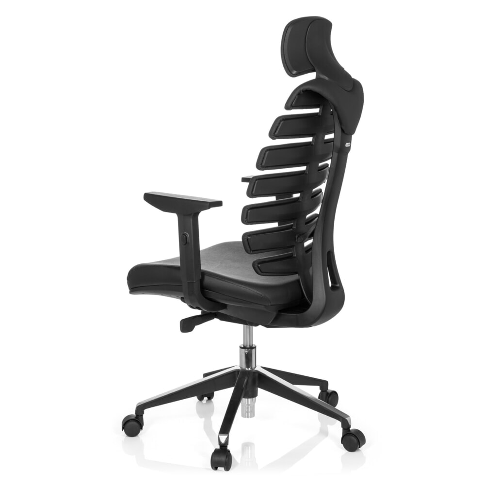 N° de l'image du produit 8 : hjh OFFICE Bürostuhl / Drehstuhl ERGO LINE II PRO Leder, schwarz