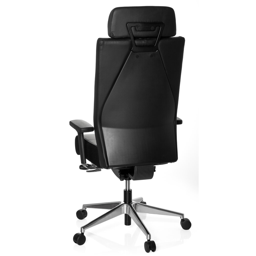 hjh OFFICE Bürostuhl / Drehstuhl PRO-TEC XXL Leder, schwarz N° de l'image du produit 8 : hjh OFFICE Bürostuhl / Drehstuhl PRO-TEC XXL Leder, schwarz