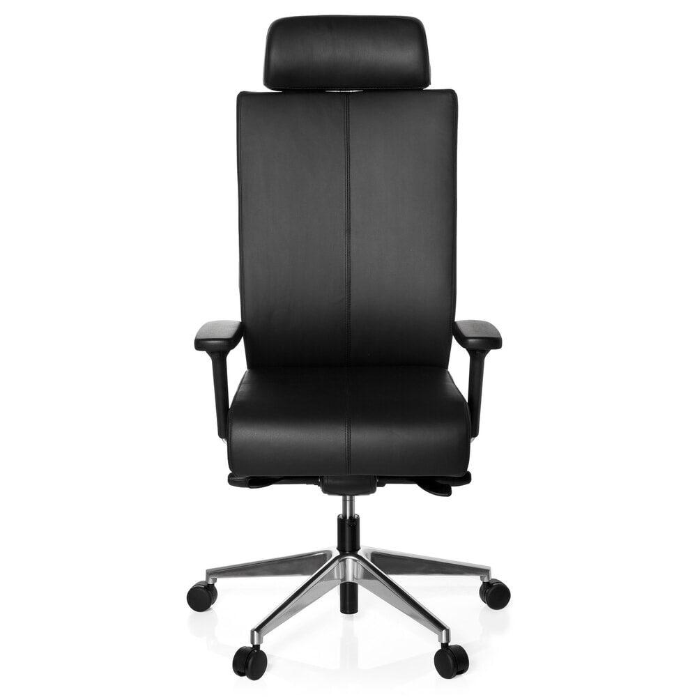 Illustration du produit: hjh OFFICE Bürostuhl / Drehstuhl PRO-TEC XXL Leder, schwarz