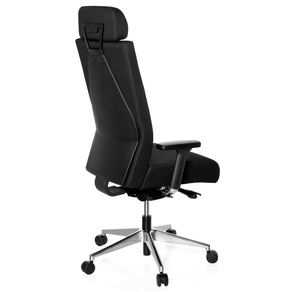 N° de l'image du produit 6 : Siège de bureau / siège pivotant hjh OFFICE PRO-TEC XXL tissu, noir