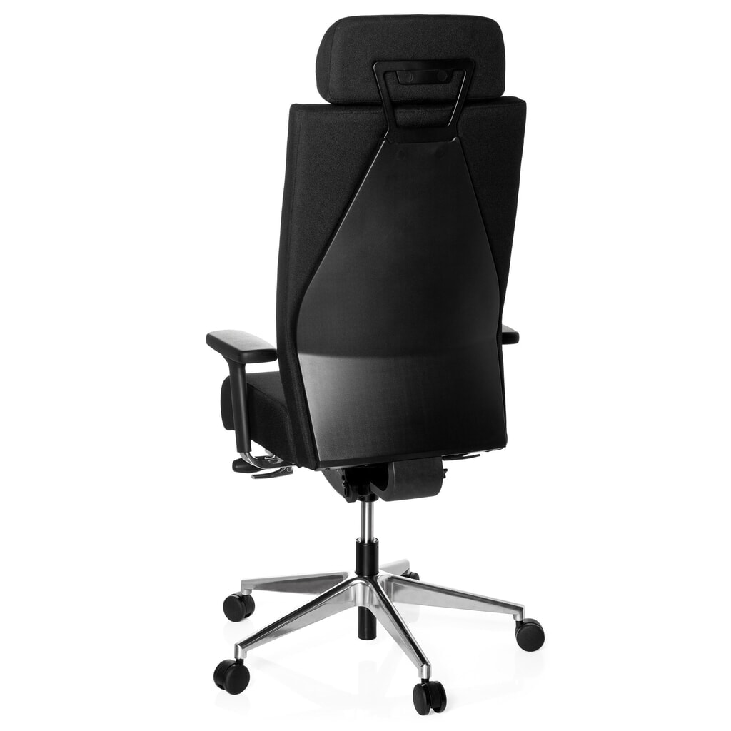 N° de l'image du produit 8 : Siège de bureau / siège pivotant hjh OFFICE PRO-TEC XXL tissu, noir
