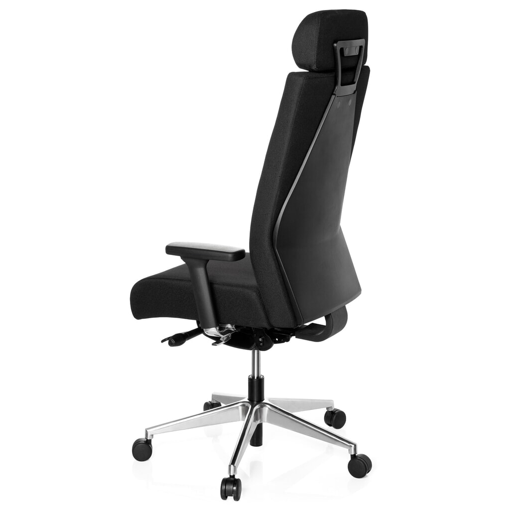 N° de l'image du produit 9 : Siège de bureau / siège pivotant hjh OFFICE PRO-TEC XXL tissu, noir