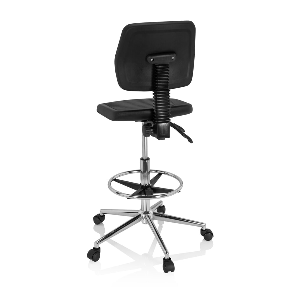 N° de l'image du produit 6 : Tabouret / siège de travail ergonomique hjh OFFICE TOP WORK 11 en mousse rigide, noir
