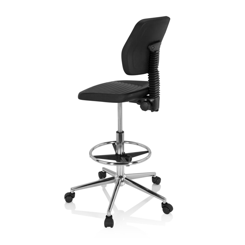N° de l'image du produit 7 : Tabouret / siège de travail ergonomique hjh OFFICE TOP WORK 11 en mousse rigide, noir