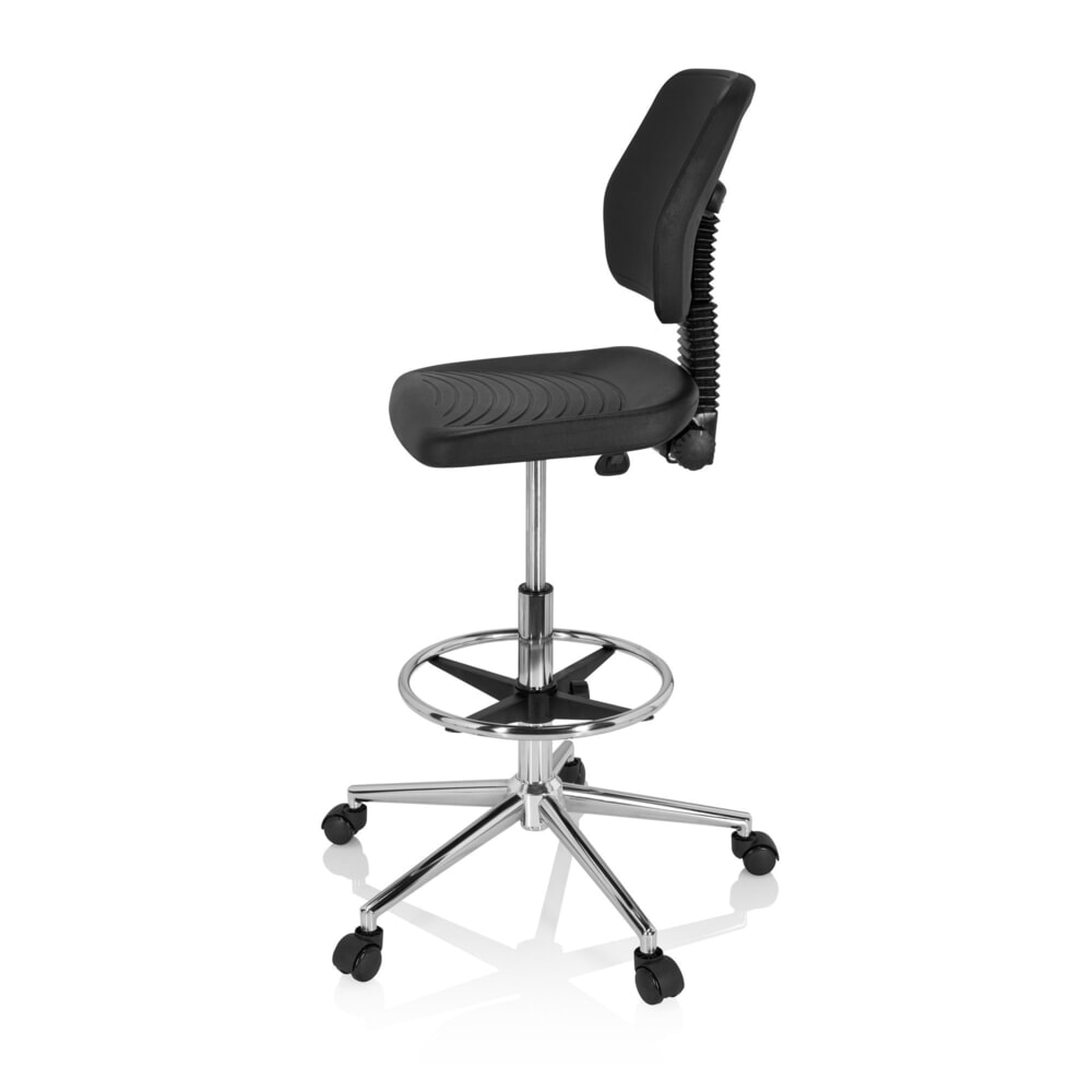 N° de l'image du produit 8 : Tabouret / siège de travail ergonomique hjh OFFICE TOP WORK 11 en mousse rigide, noir