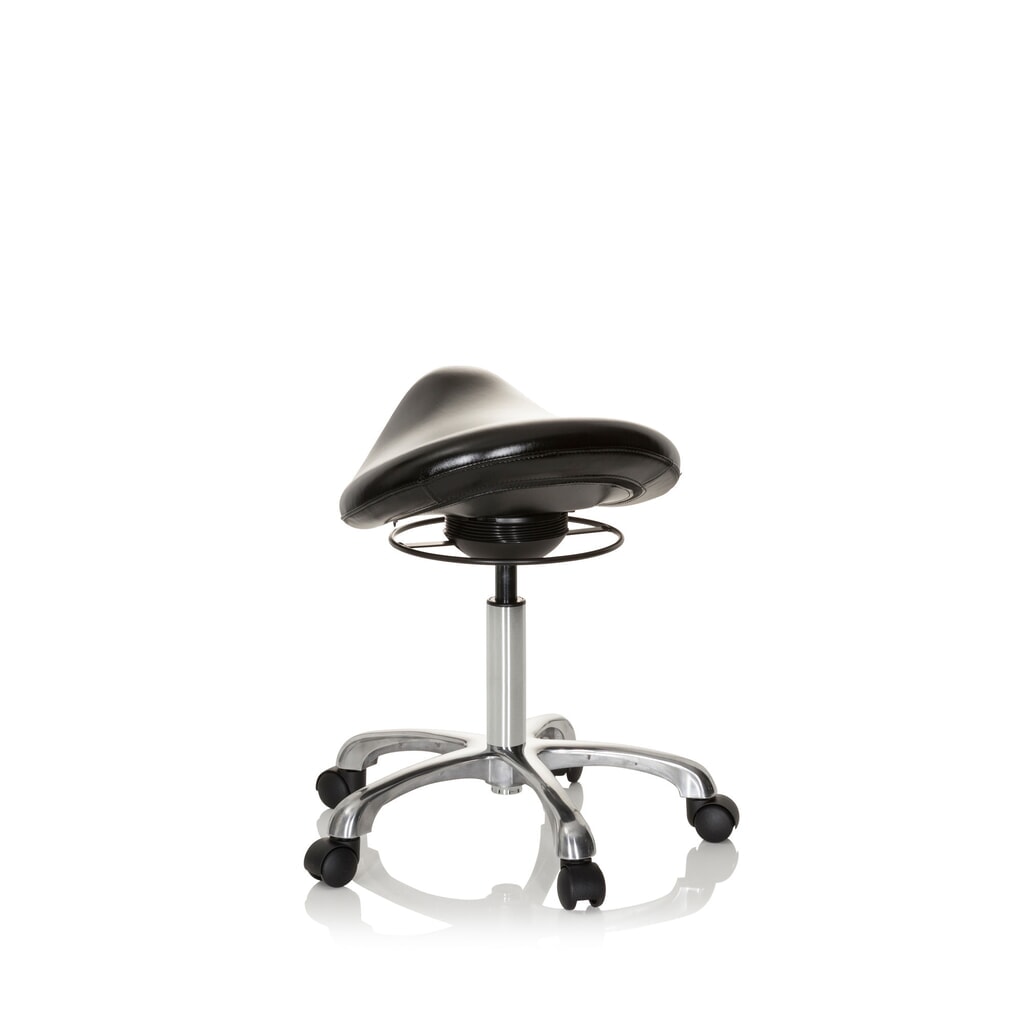 hjh OFFICE tabouret ergonomique / tabouret-selle ORTHO SIT PU similicuir, noir N° de l'image du produit 7 : hjh OFFICE tabouret ergonomique / tabouret-selle ORTHO SIT PU similicuir, noir