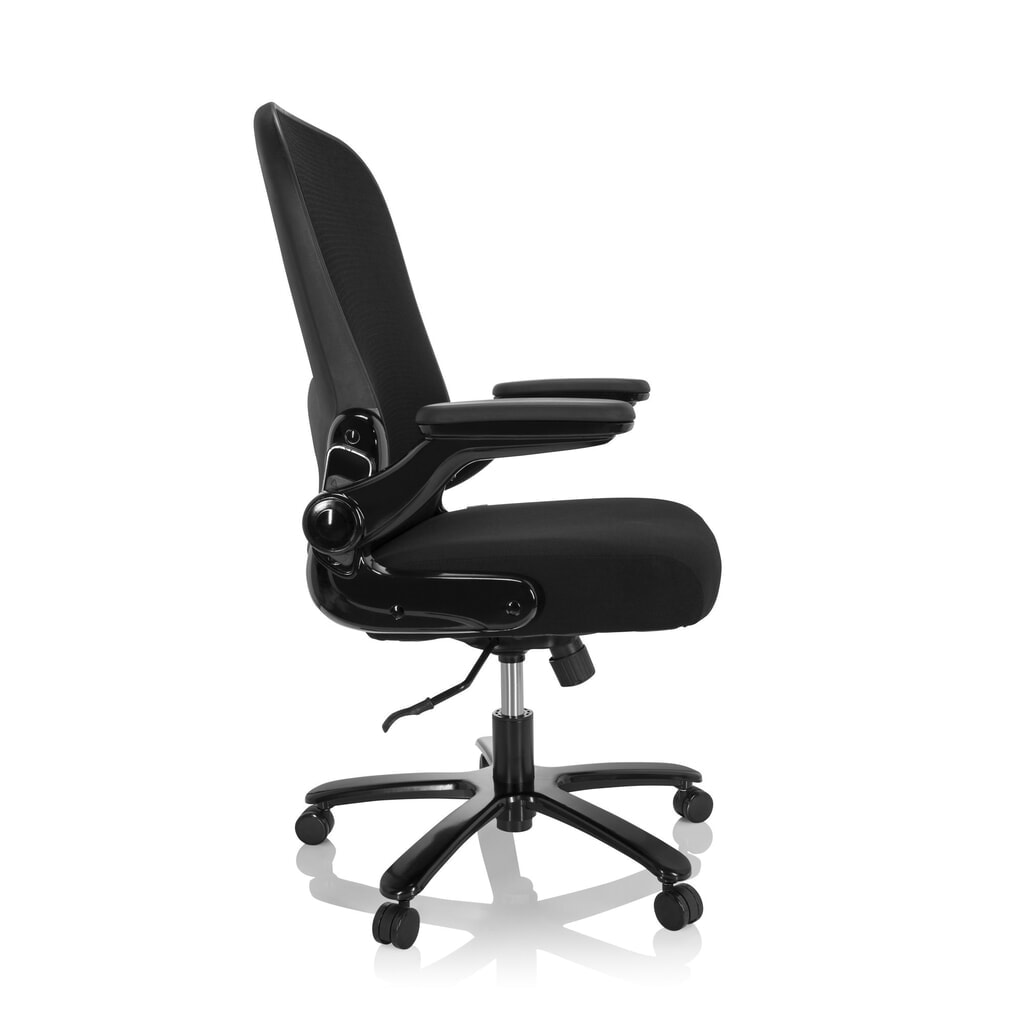 N° de l'image du produit 4 : hjh OFFICE Schwerlaststuhl / Büro INSTRUCTOR XXL SW I Sto Stoff/Netzstoff, schwarz