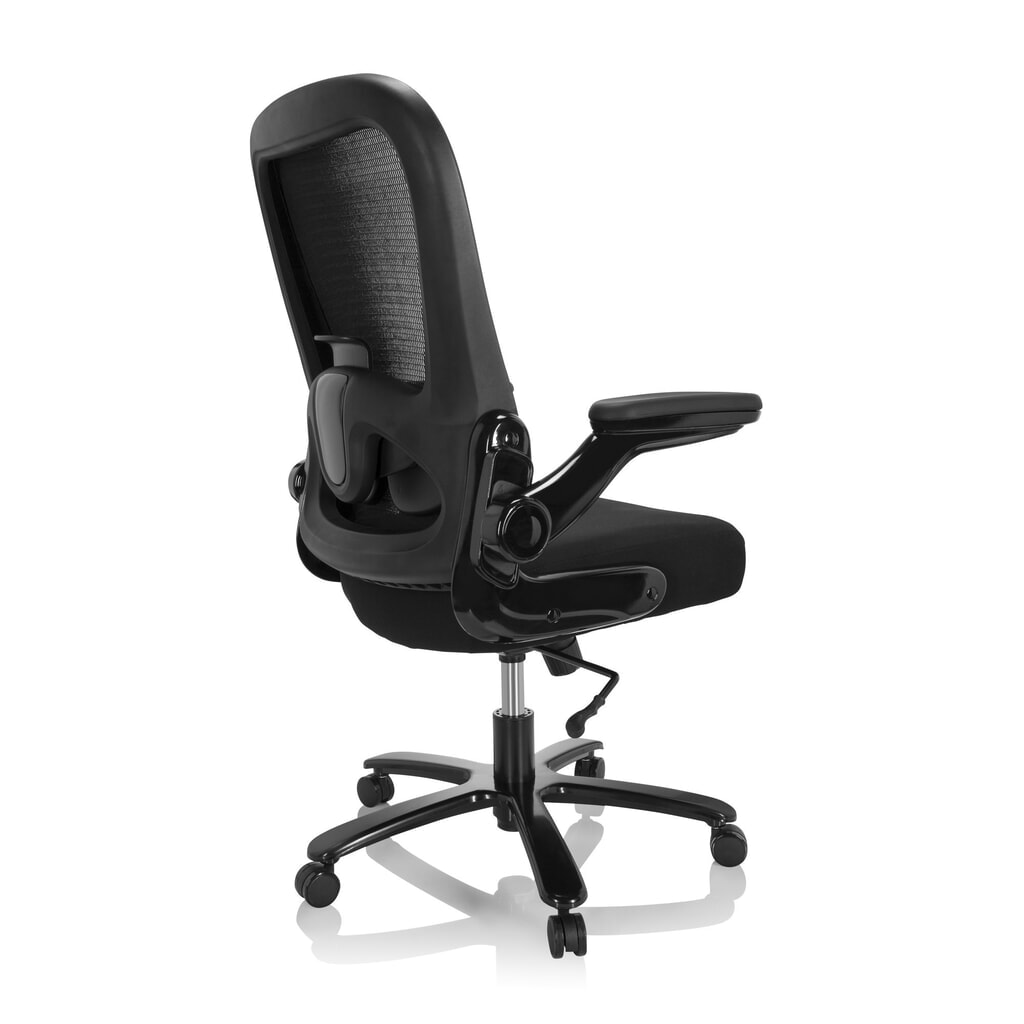 N° de l'image du produit 5 : hjh OFFICE Schwerlaststuhl / Büro INSTRUCTOR XXL SW I Sto Stoff/Netzstoff, schwarz