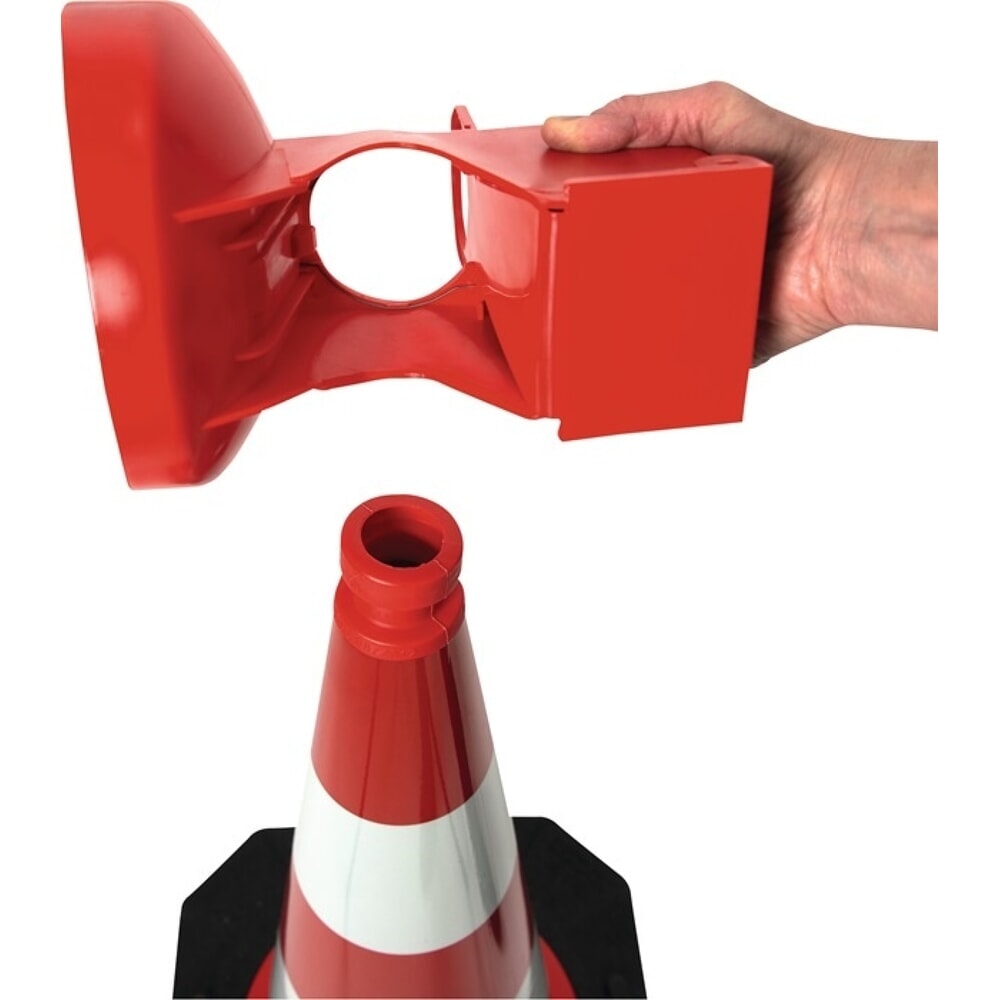 N° de l'image du produit 5 : HORIZONT Leitkegel-LED-Leuchte ConeFix, einseitig gelb, gelb