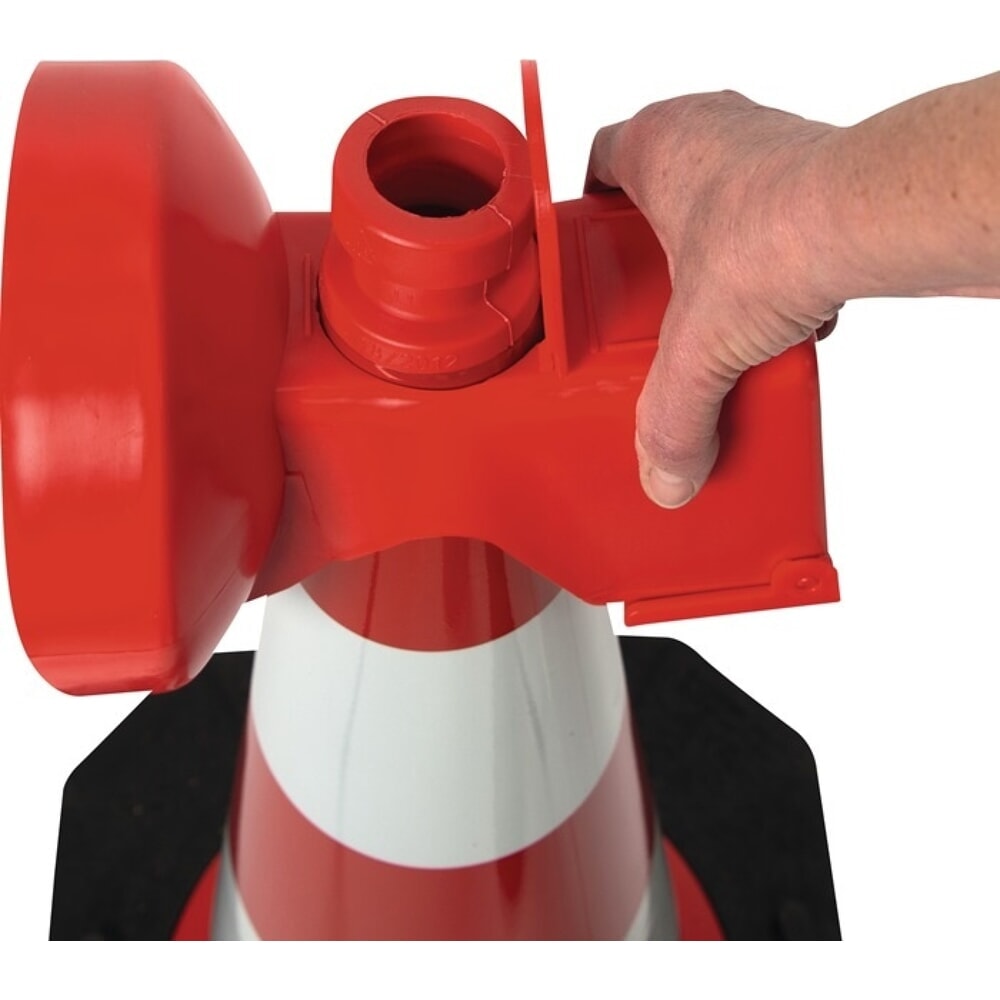 N° de l'image du produit 8 : HORIZONT Leitkegel-LED-Leuchte ConeFix, einseitig gelb, gelb