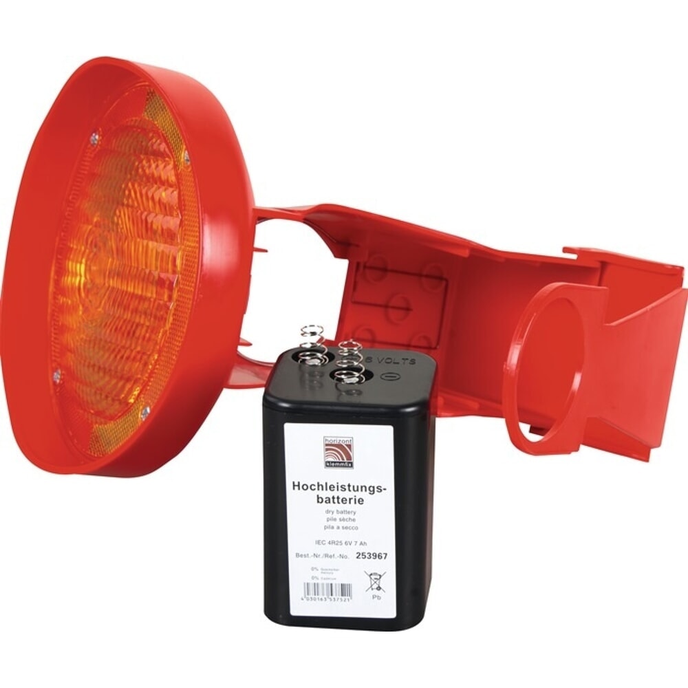 N° de l'image du produit 9 : HORIZONT Leitkegel-LED-Leuchte ConeFix, einseitig gelb, gelb