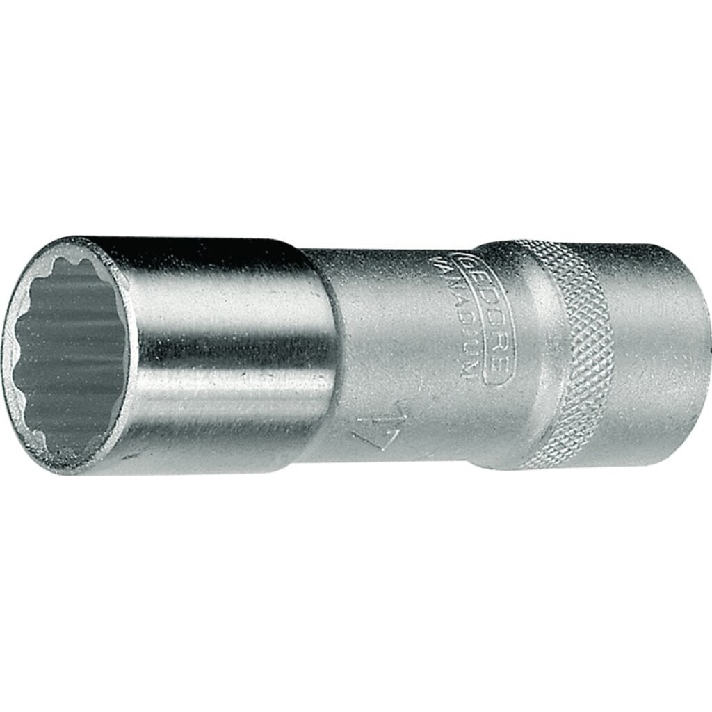 Jeu de clés à douille D 19 L 1/2 po. 12 pans ouverture de clé 10 mm longueur 77 Illustration du produit: Jeu de clés à douille D 19 L 1/2 po. 12 pans ouverture de clé 10 mm longueur 77