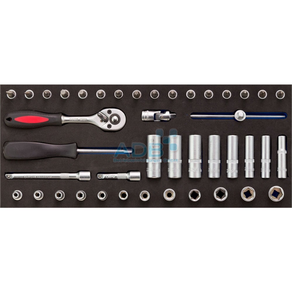 N° de l'image du produit 2 : Insert pour servante d'atelier pour jeu de 6 tournevis, module en mousse