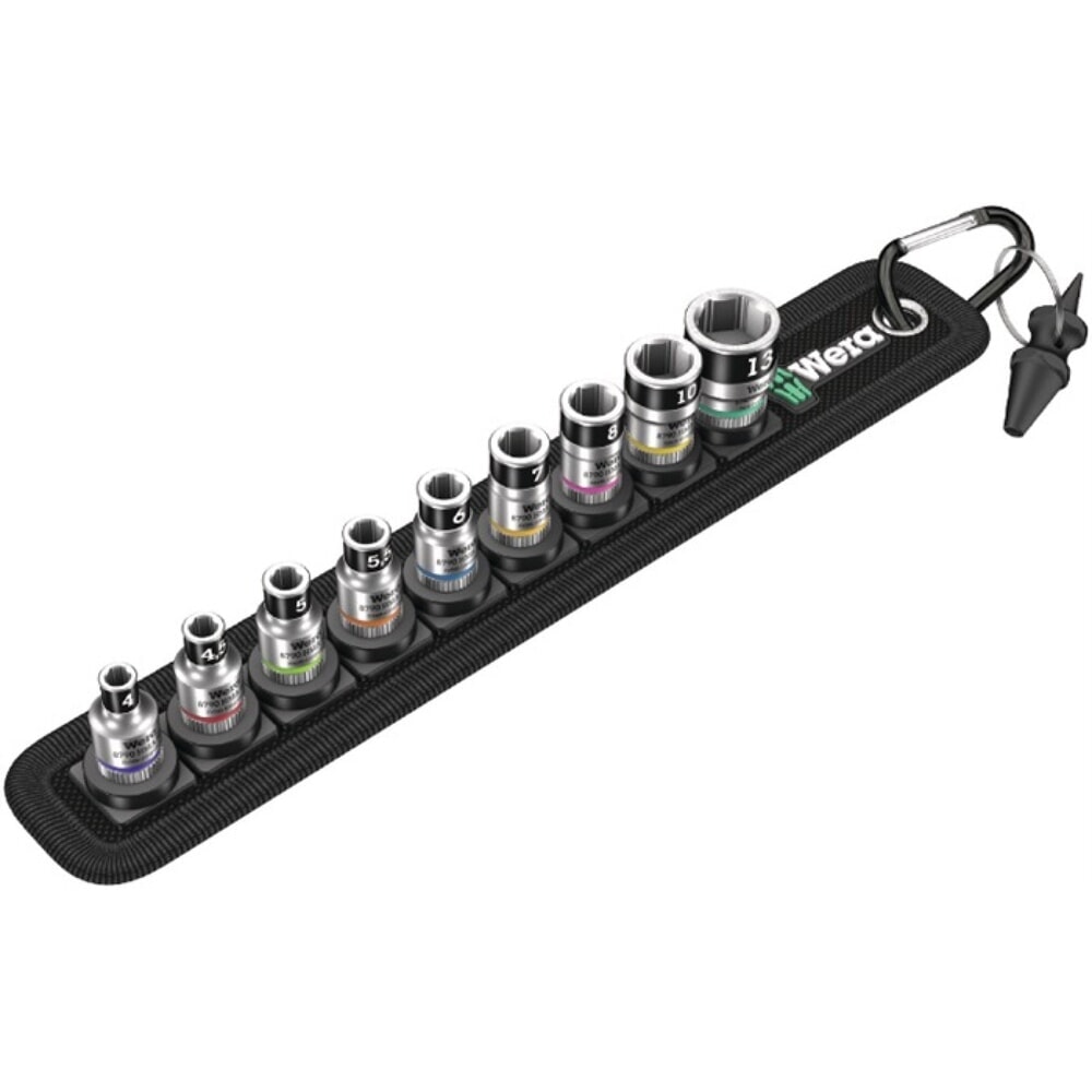 N° de l'image du produit 2 : Jeu de clés à douille Belt 1 10 pièces 1/4 po. 4-18 mm pour vis à six pans mâles
