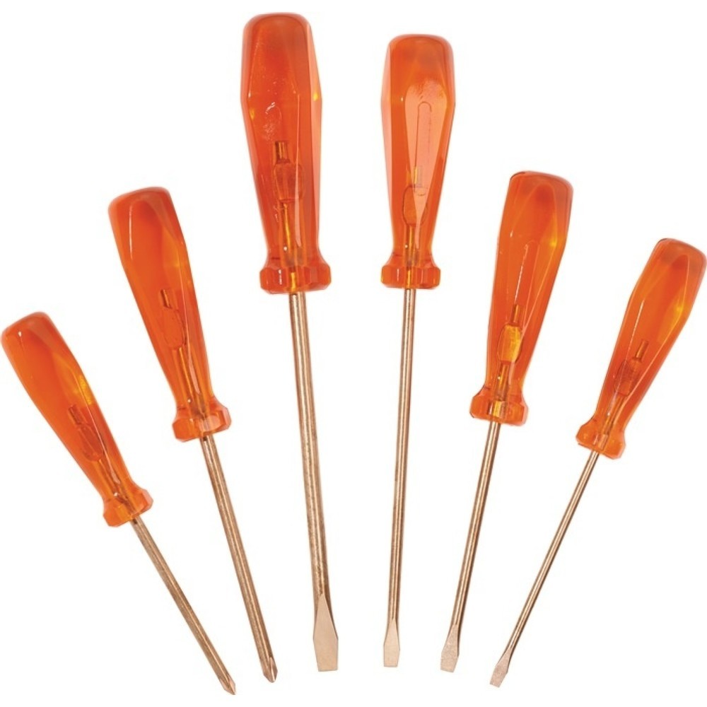 Illustration du produit: Jeu de tournevis 6 pièces fente/PH sans étincelles ENDRES TOOLS
