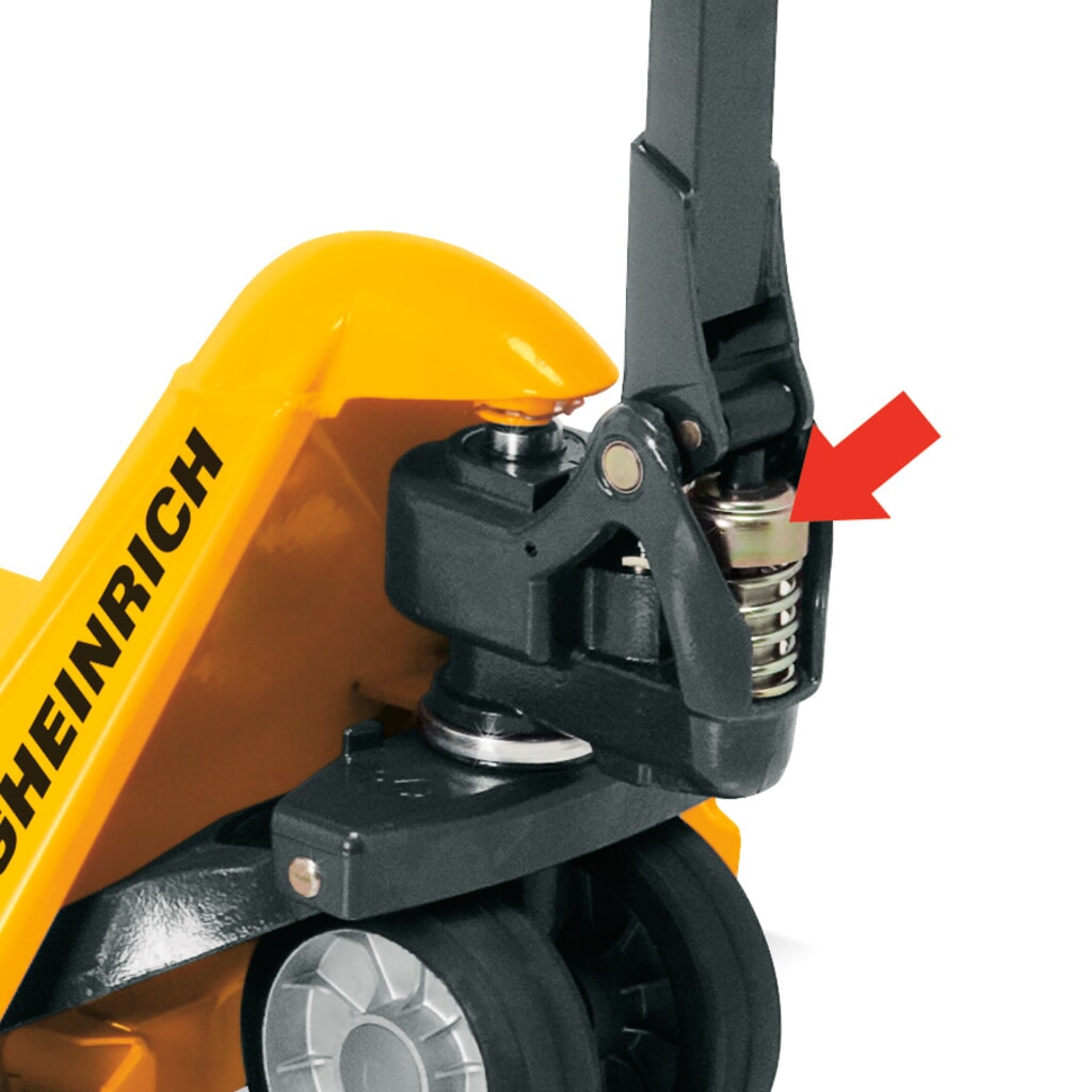 Transpalette manuel Jungheinrich AM 22 avec levée rapide, capacité de charge 2 200 kg, longueur des fourches 1 150 mm, nylon N° de l'image du produit 3 : Transpalette manuel Jungheinrich AM 22 avec levée rapide, capacité de charge 2 200 kg, longueur des fourches 1 150 mm, nylon