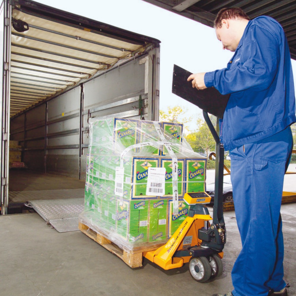 N° de l'image du produit 3 : Transpalette Jungheinrich avec balance AMW 22 avec affichage de base, capacité de charge 2 200 kg, caoutchouc plein/polyuréthane