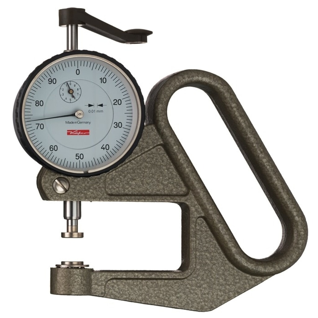 Illustration du produit: KÄFER Dickenmessgerät J 50, flach 10=c mm, 0-10 mm Ablesung 0,01 mm