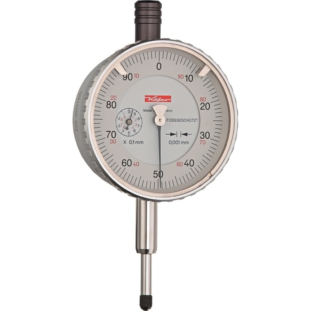 Illustration du produit: KÄFER Messuhr FM1101, mit Stoßschutz, 1 mm Ablesung 0,001 mm
