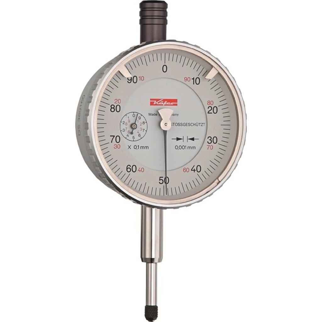 KÄFER Messuhr FM1101, mit Stoßschutz, 1 mm Ablesung 0,001 mm Illustration du produit: KÄFER Messuhr FM1101, mit Stoßschutz, 1 mm Ablesung 0,001 mm