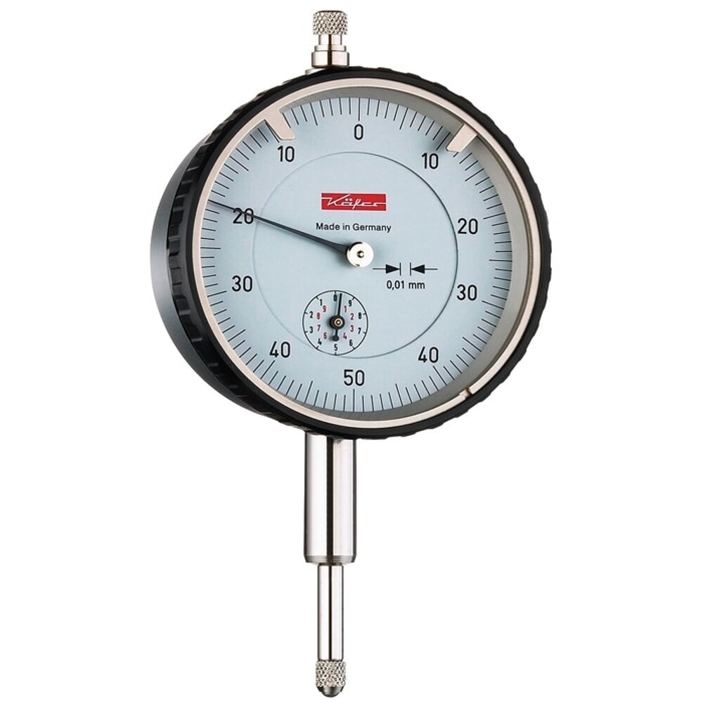 Illustration du produit: KÄFER Messuhr M2T B, Ziffernblattbezifferung beids. 0-50-0, 10 mm Ablesung 0,01 mm