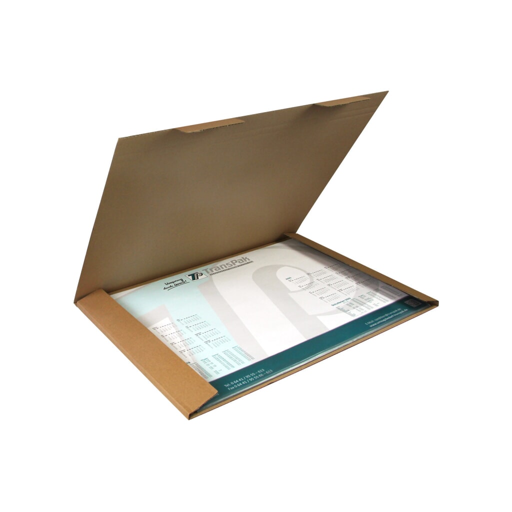 Emballage calendrier, 630 x 430 x 10 mm, qualité 1.20 B, marron, DIN A2 N° de l'image du produit 2 : Emballage calendrier, 630 x 430 x 10 mm, qualité 1.20 B, marron, DIN A2