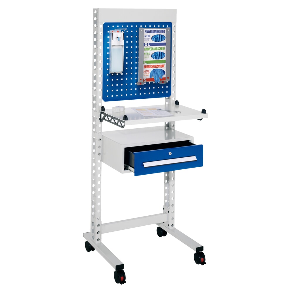 Illustration du produit: Kappes ErgoPlus® Station d’hygiène, poste de travail debout avec roues directrices, HxlxP 1 770 x 670 x 400 mm, modèle 3