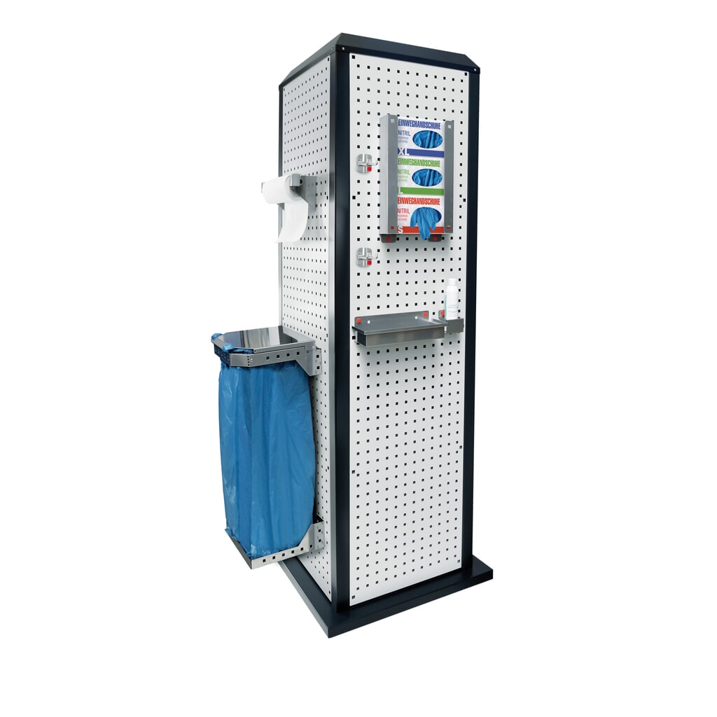 Illustration du produit: Kappes RasterPlan® Station d’hygiène, fixe, sans porte, HxlxP 2 015 x 700 x 700 mm, modèle 2