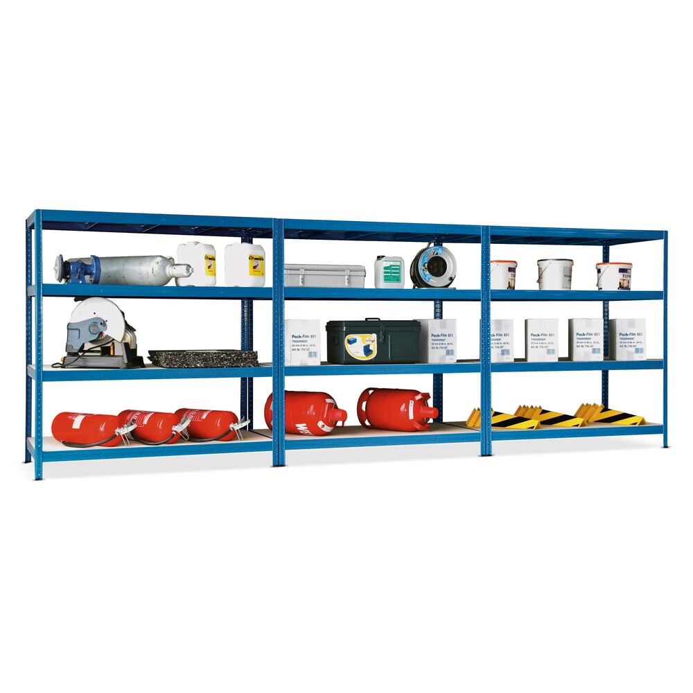 Illustration du produit: Kit complet de rayonnage grande porte, 3 champs, H x l xP 2 000 x 4 500 x 800 mm