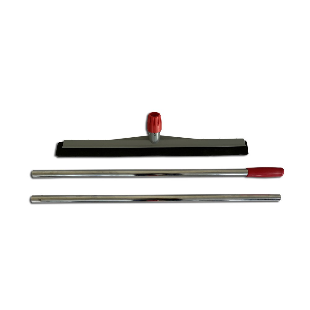 Illustration du produit: Jeu de raclettes à eau pour liquides huileux Steinbock®, raclette largeur 450 mm, manche chromé en 2 parties longueur 1 400 mm